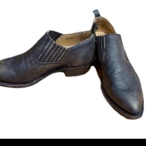 Vintage Frye Women’s Billy Distressed Black Leather Ankle Boots Size 6.5